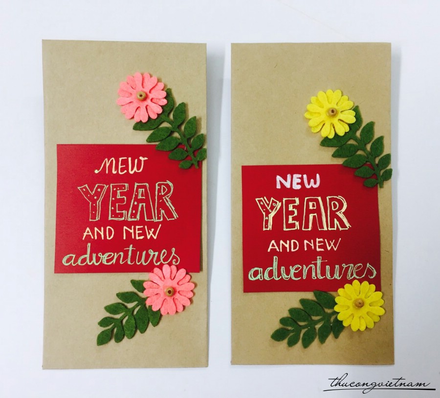Set 2 bao lì xì Handmade mẫu 1